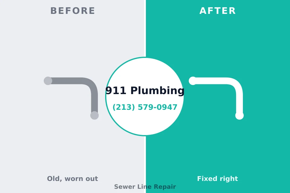 Before and after: plumbing repair Keeseville, NY